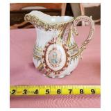 Decorative Hand Painted Pitcher