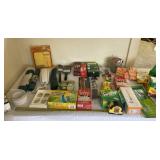 Miracle gro, Swiffer dusters, cable ties, paint