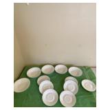 Corelle bowls and saucer plates
