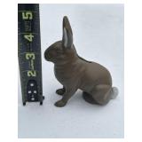 Cast Iron Rabbit Coin Bank