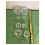 Avon Fostoria and glass salt cellars