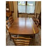 59 x 40 drop leaf kitchen table with two 12