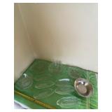 Corn on the cob glass trays, flower tray, glass
