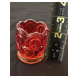 Vintage Moon and Stars Glass Amberina Toothpick