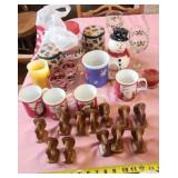 Holiday Mugs & napkins Holders