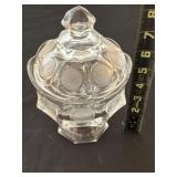 Clear coin glass Candy Dish