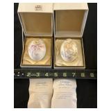 1981 & 82 Noritake Bone China Easter Eggs