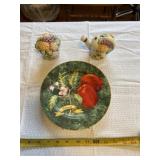 American Atelier Lattice fruit plate and salt &