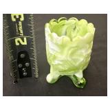 Imperial uranium Slag Glass Toothpick holder
