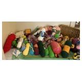 Lots of yarn and basket