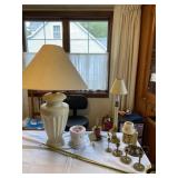 Lamp, candle holders and wax melt lamp