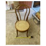 Wood chair re caned in 2020