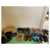Sandals, boots and slippers size 7, 7.5 and 8
