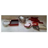 Cookie press and cookie cutters