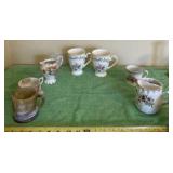 Carmel slag mug, Tussia mug and Royal Patrician