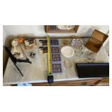 Plate holder, recipe wooden box, coasters and