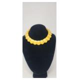 White Baltic Amber Necklace Cleopatra Style M.W.