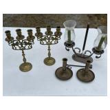 Candle Stick holders- including Brass