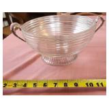 Clear Ribbed Manhattan Depression Bowl