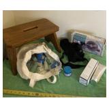 Foot stool, curl Dazzler, new in box Oscar