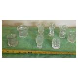 Decorative glass toothpick holders