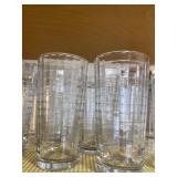 Glasses and bowls of cabinet only