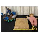 Play I learn building blocks, doll and ship toy