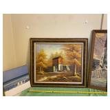 29.5 x 26 framed Robert More canvas painting,