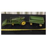 John Deere narrow end tractor with loader and