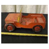 Vintage Willys Jeep, hood lifts up