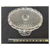 Coin uranium Glass Cake Pedestal