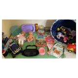 Dolls, kidï¿½s books, Spider man and miscellaneous