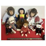 Monkeys including Ty Beanie Babies