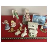 Homco, Angel Figurines, Piano MusicBox & More