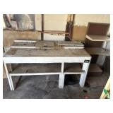 Work bench 40.5inX72.5inX31in & metal display