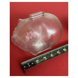 Anchor Hocking Glass Pig Coin Bank