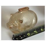 Depression Glass Anchor Hocking Pig Coin Bank