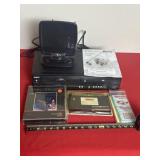 Sanyo DVD VHS player, Philips tv