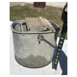 De luxe galvanized Mop bucket