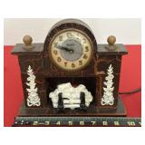 United Fireplace clock