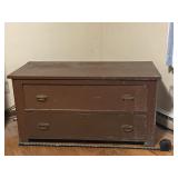 Antique Wooden 2Drawer chest