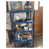 Plastic shelf & Contents
