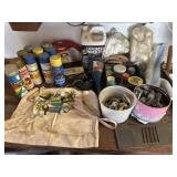 Old stock stereo tubes, hardware, spray paint &