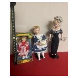 Porcelain Dolls- middle one is butterfly kisses