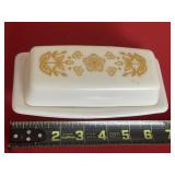 Pyrex Butterfly Gold Butter Dish