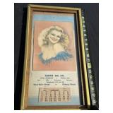 1946 Curtis Oil Co. Framed Calendar
