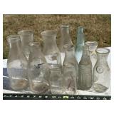 Glass Milk & Soda Bottles