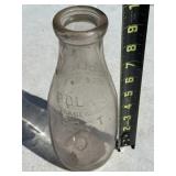 Polkï¿½s Glass Milk Bottle