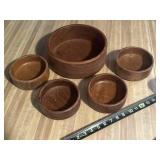 Handcrafted Teakwood bowls