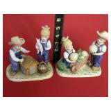1985 Homco Denim Day Figurines